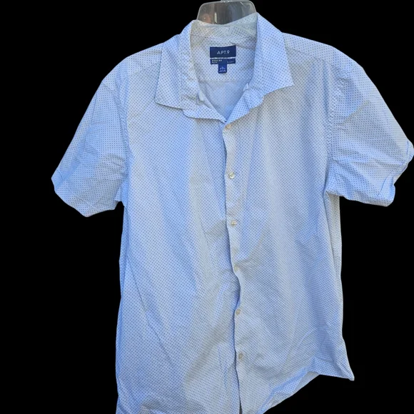 Apt. 9 Men's Sky Blue Casual Button Down Shirt Size Xl - Picture 3 of 16